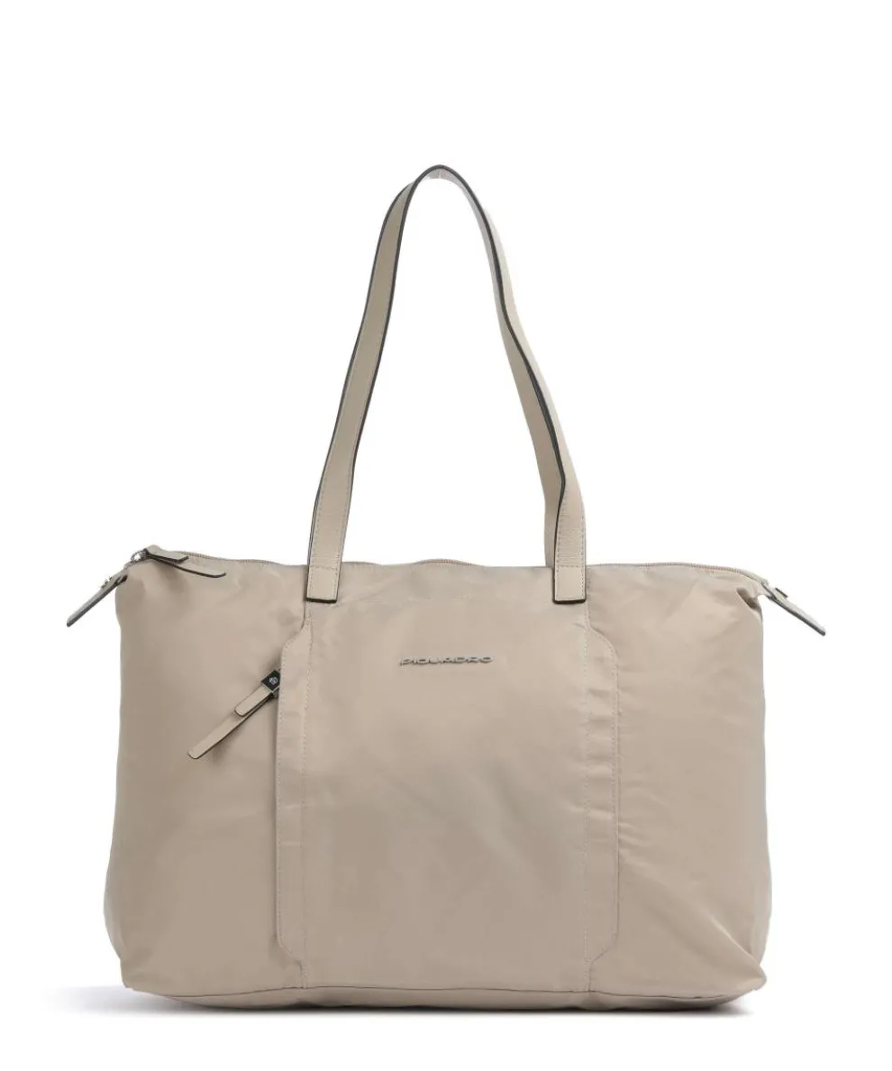 W92T Briefcase 15″ recycled nylon beige