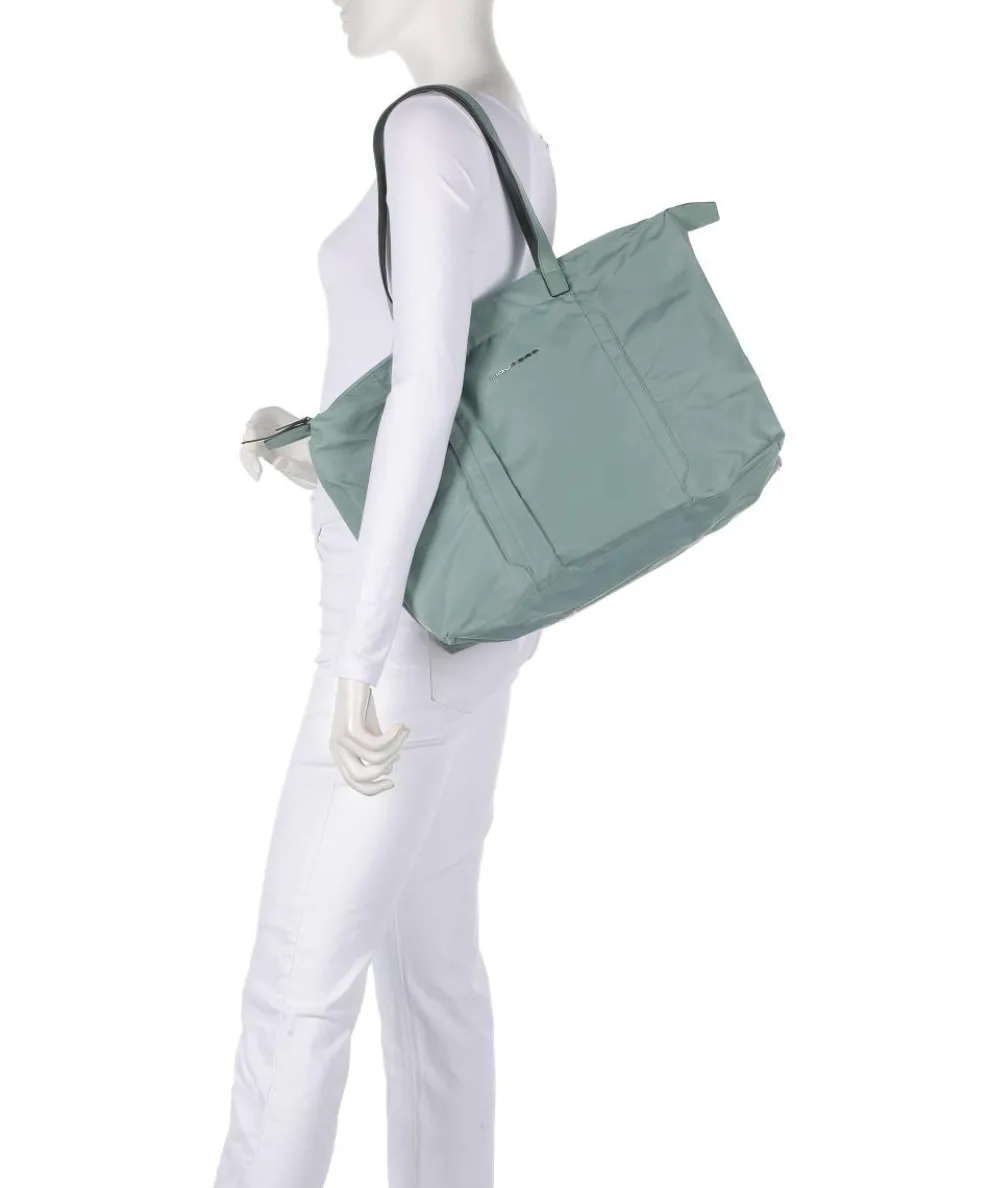 W92T Briefcase 15″ recycled nylon green-blue