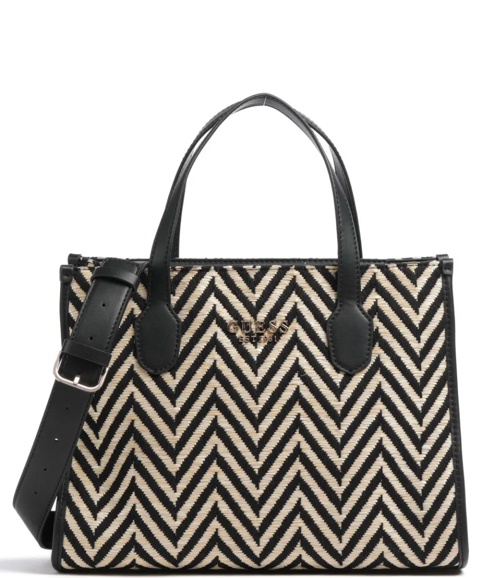 Silvana Handbag fabric black/beige