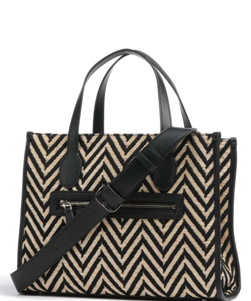 Silvana Handbag fabric black/beige