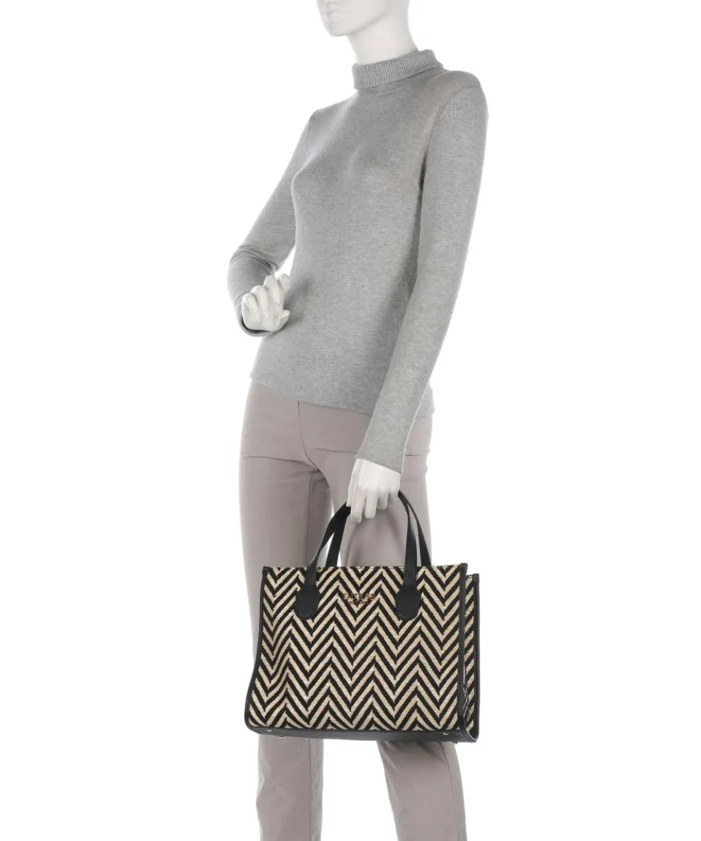 Silvana Handbag fabric black/beige