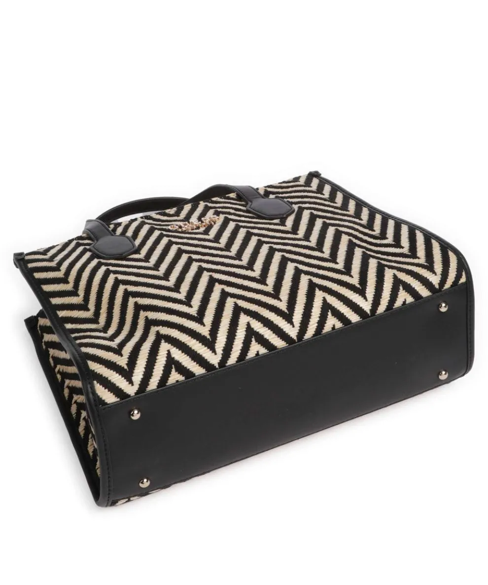 Silvana Handbag fabric black/beige