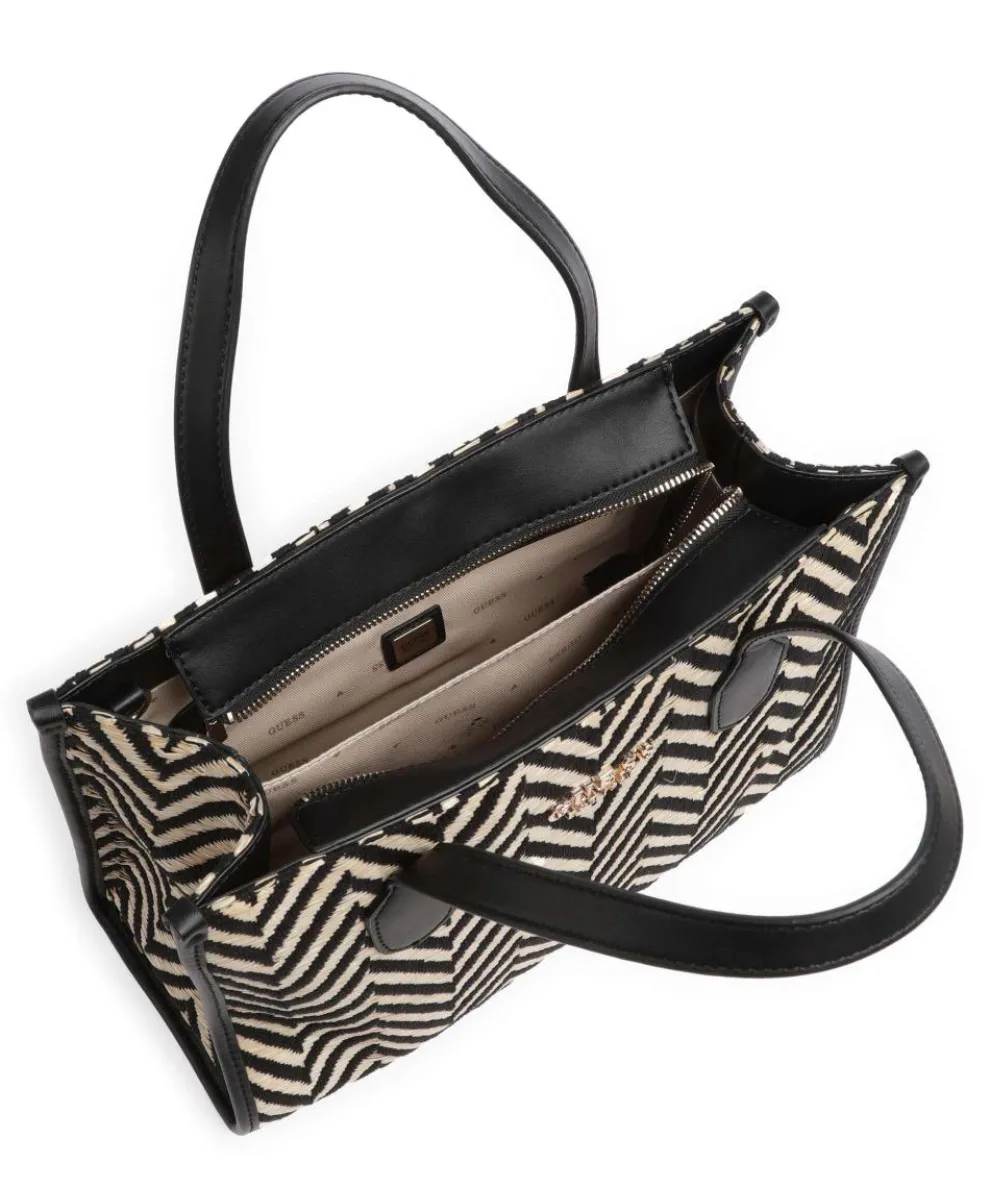 Silvana Handbag fabric black/beige