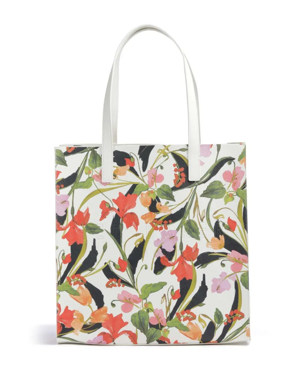 Flowela Tote bag imitation leather cream