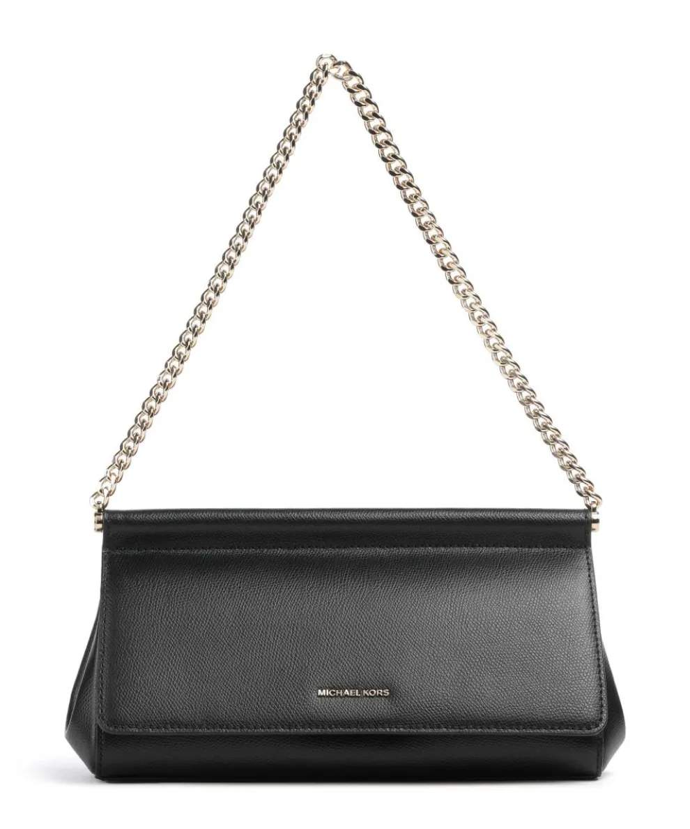 Carmine Medium Shoulder bag grained leather black
