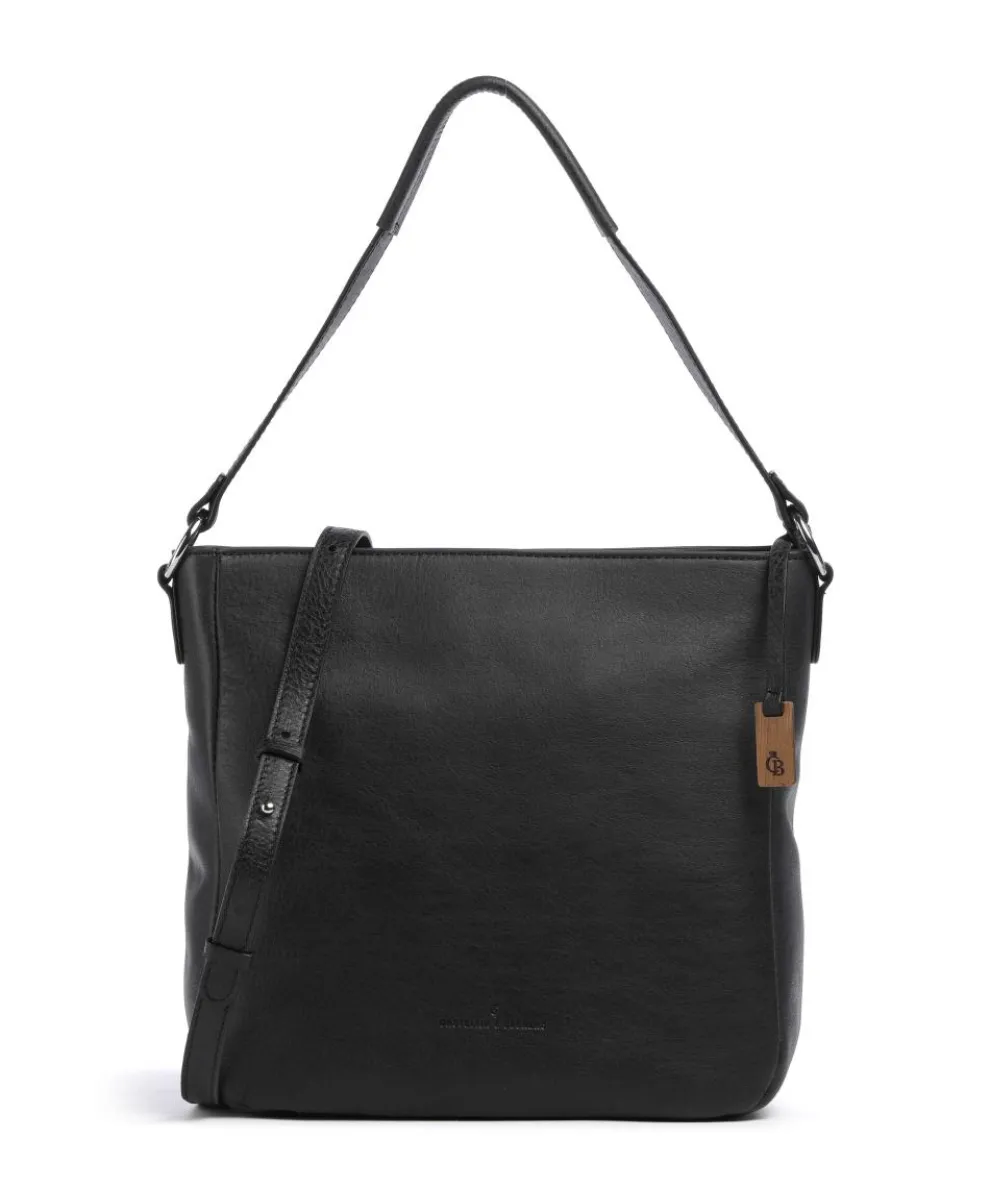 Carisma Hobo bag grained cow leather black