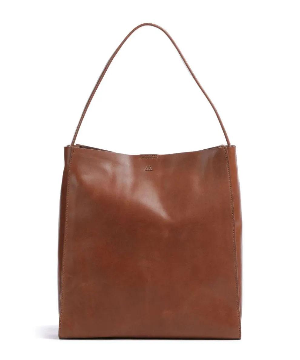 Keira Hobo bag fine grain cow leather brown