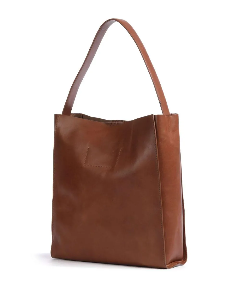 Keira Hobo bag fine grain cow leather brown
