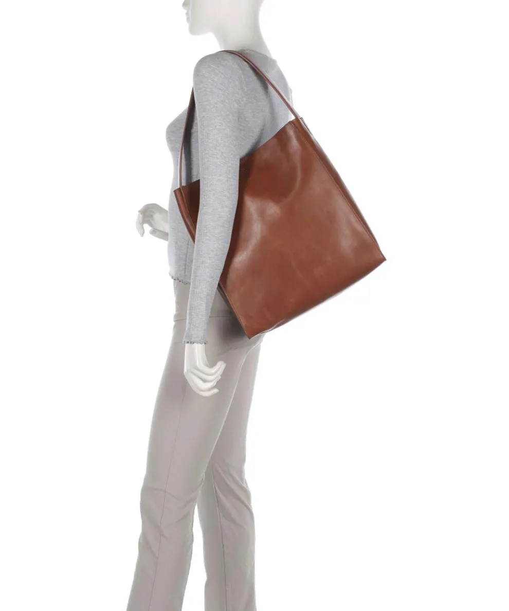 Keira Hobo bag fine grain cow leather brown