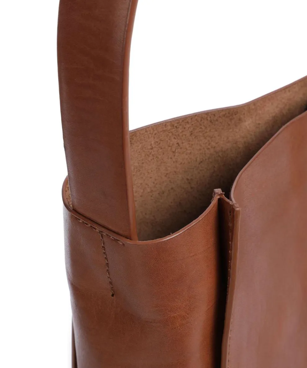 Keira Hobo bag fine grain cow leather brown