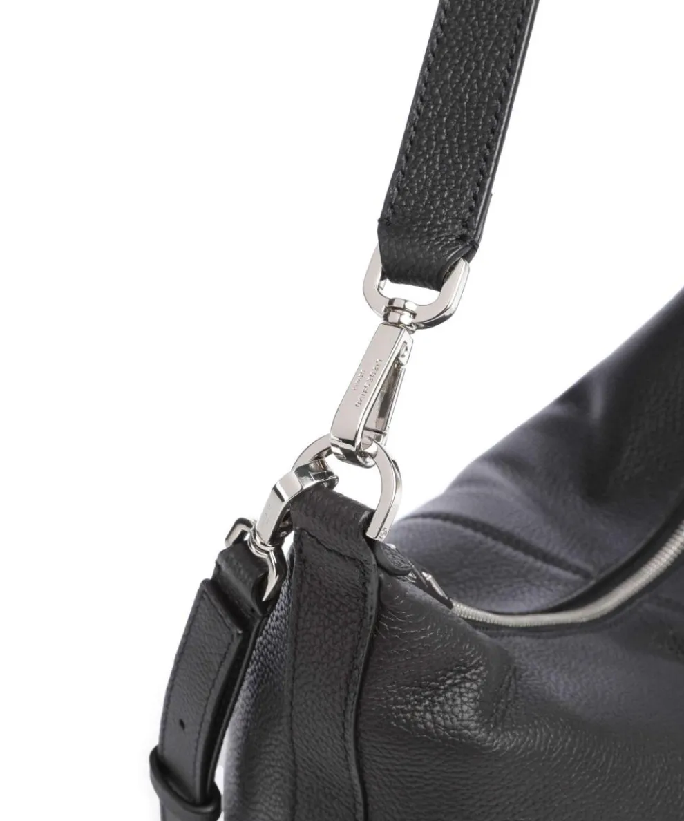 Paris Small Pebble M Hobo bag grained cow leather black