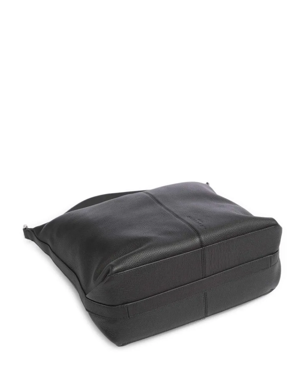 Paris Small Pebble M Hobo bag grained cow leather black