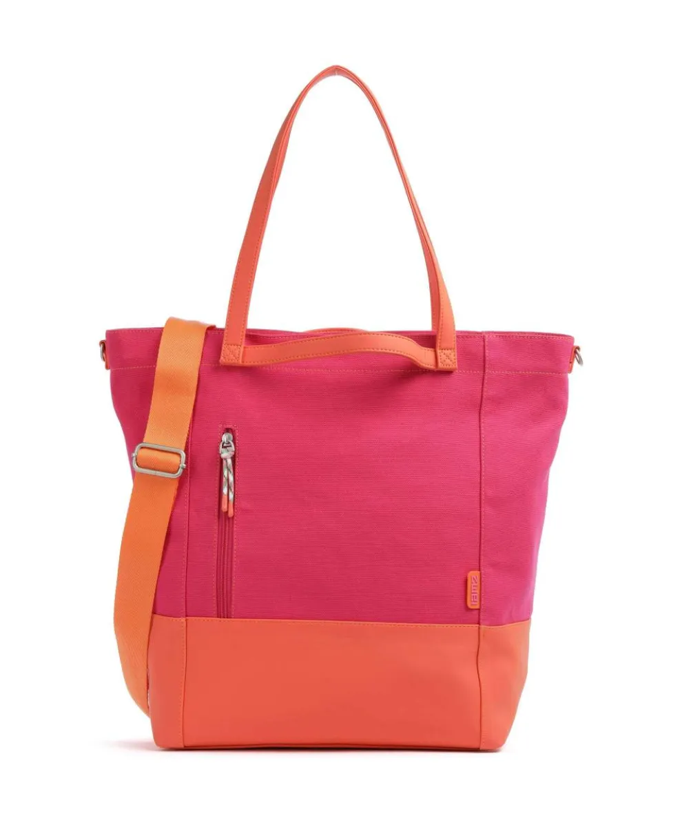 Fiorella FI200 Tote bag imitation leather, canvas pink