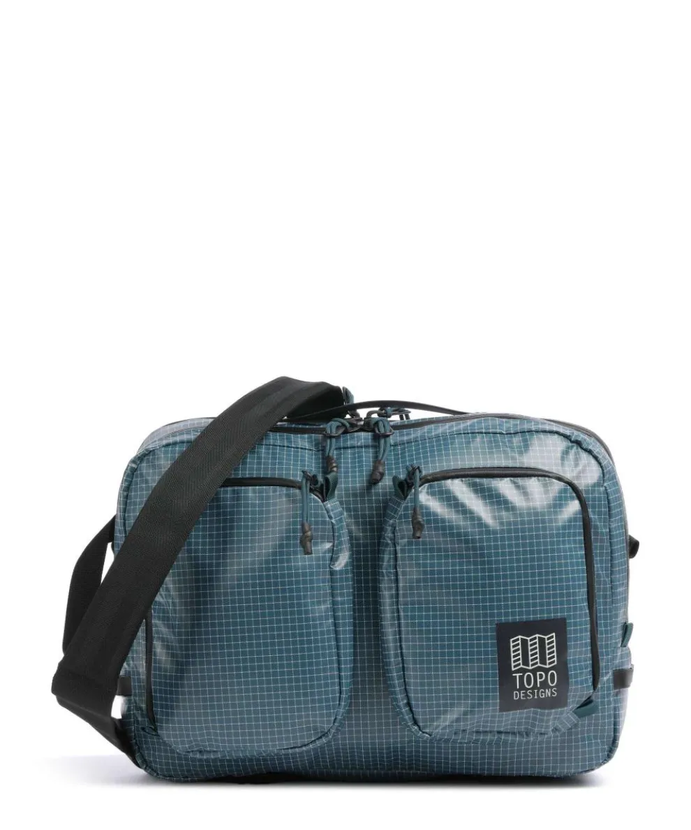 Apex Briefcase 15″ recycled ripstop nylon petrol