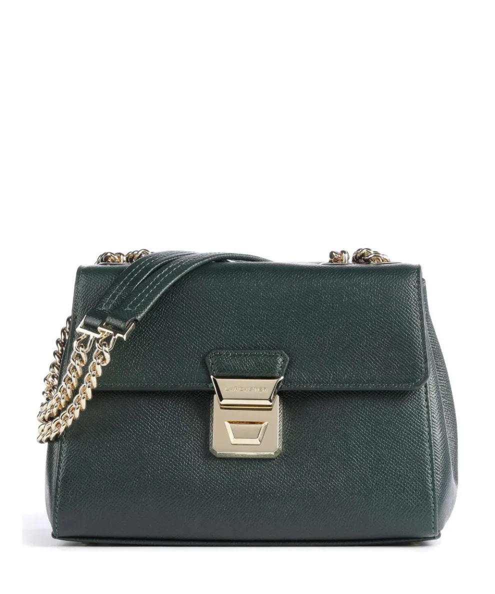 Delphino Tina Shoulder bag grained cow leather dark green