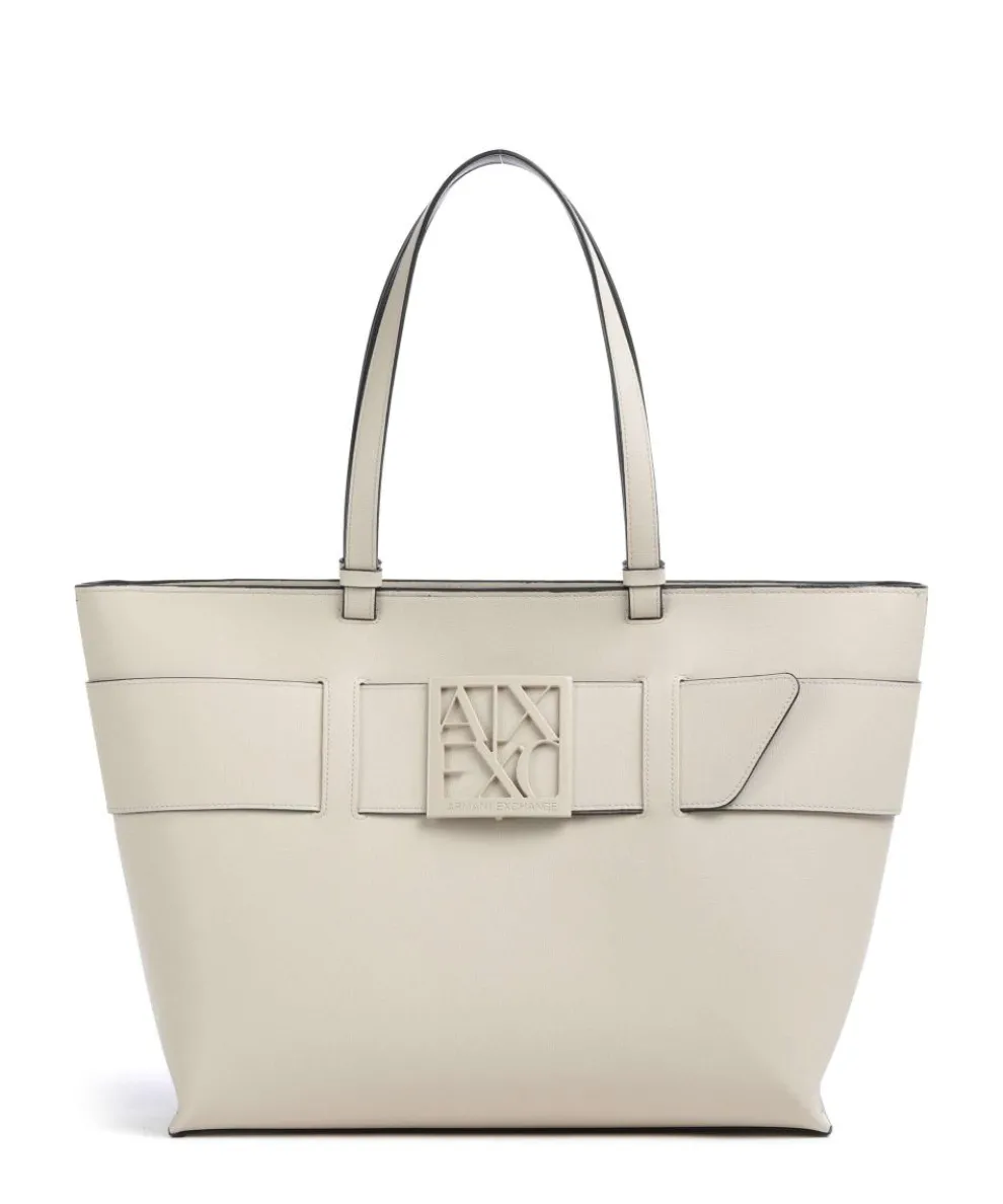 Susie M Tote bag imitation leather ivory