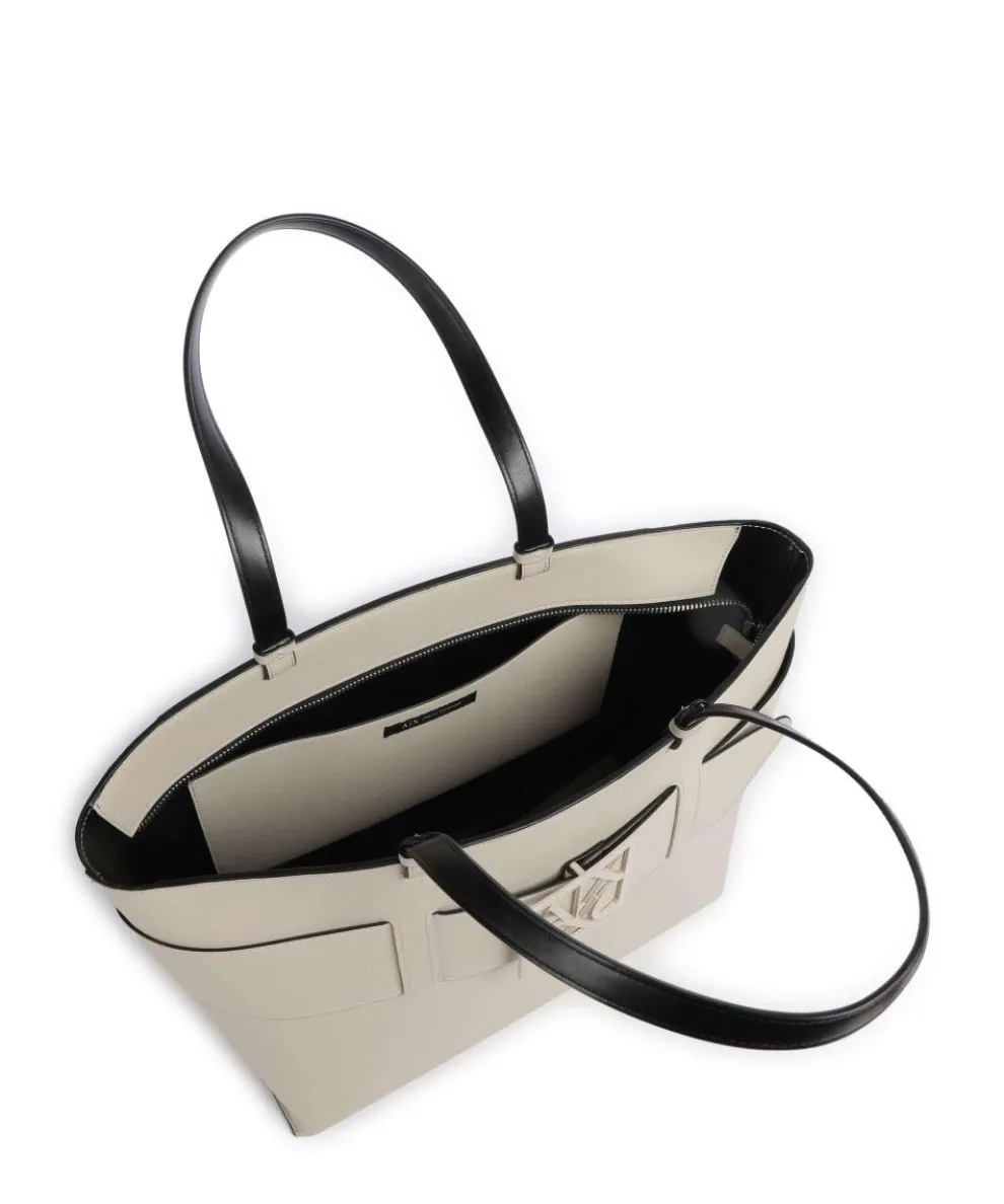 Susie M Tote bag imitation leather ivory