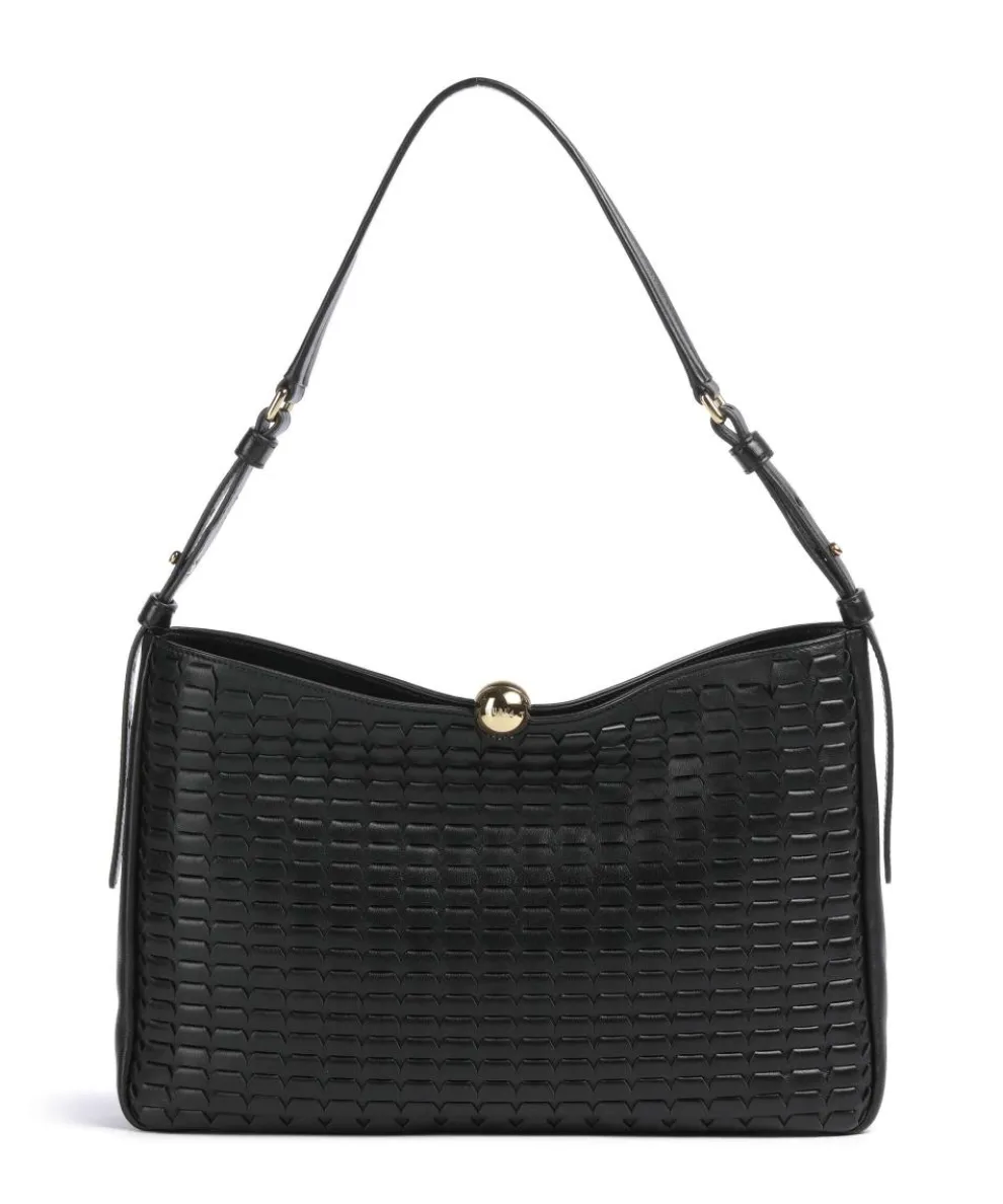 Sfera Soft L Hobo bag fine grain leather black