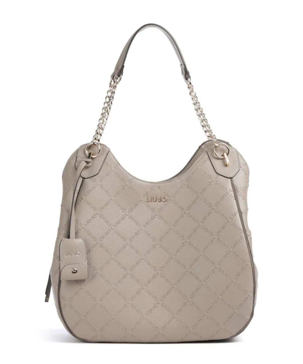 Adonide L Hobo bag imitation leather taupe