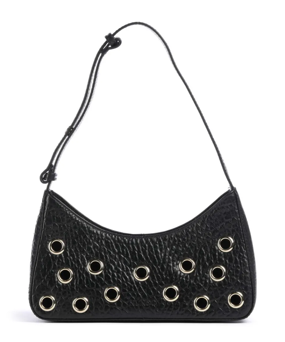 New Zealand Apollo 2 Eyelet Shoulder bag embossed leather black