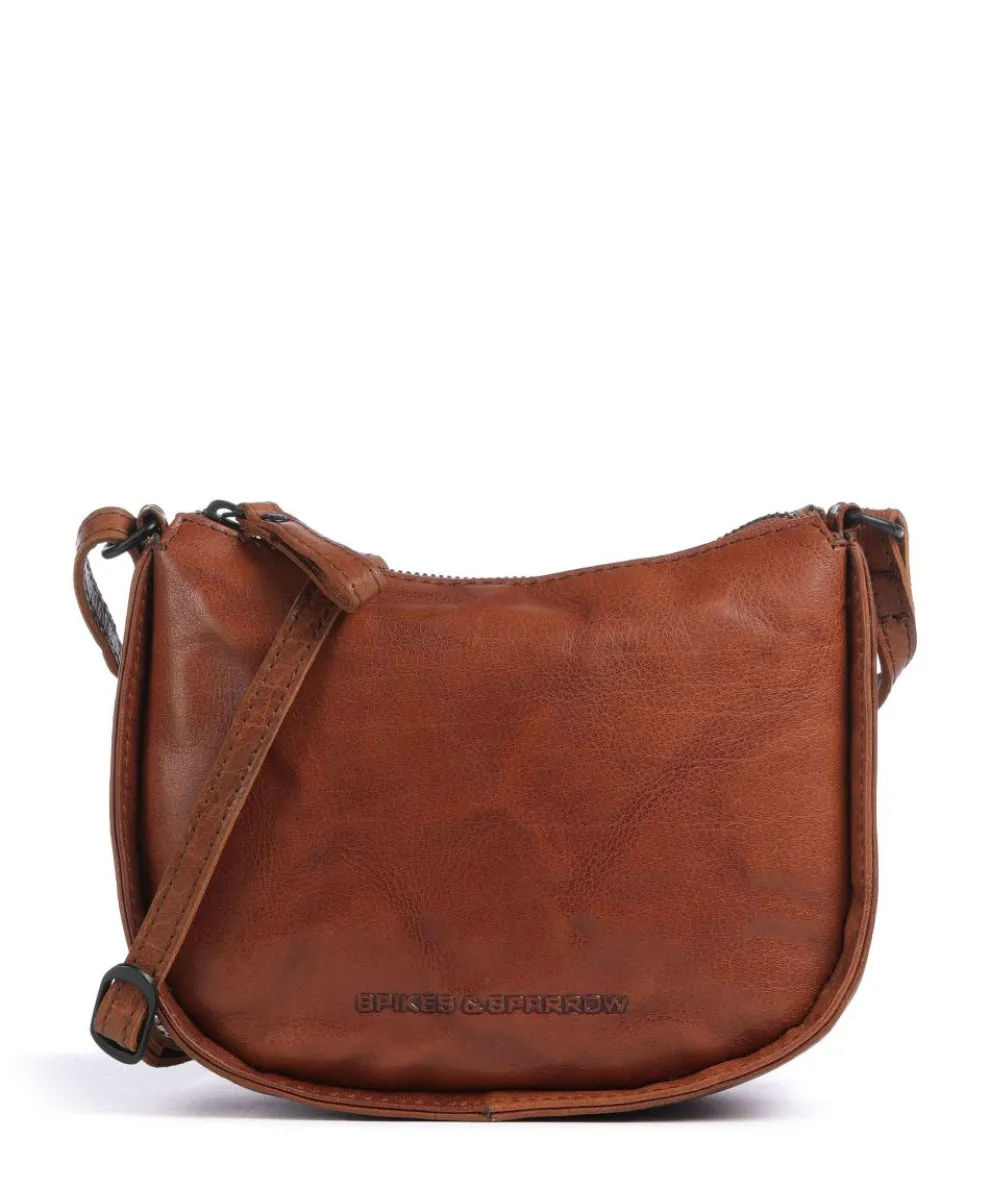 Bronco Emilie Crossbody bag grained leather brown