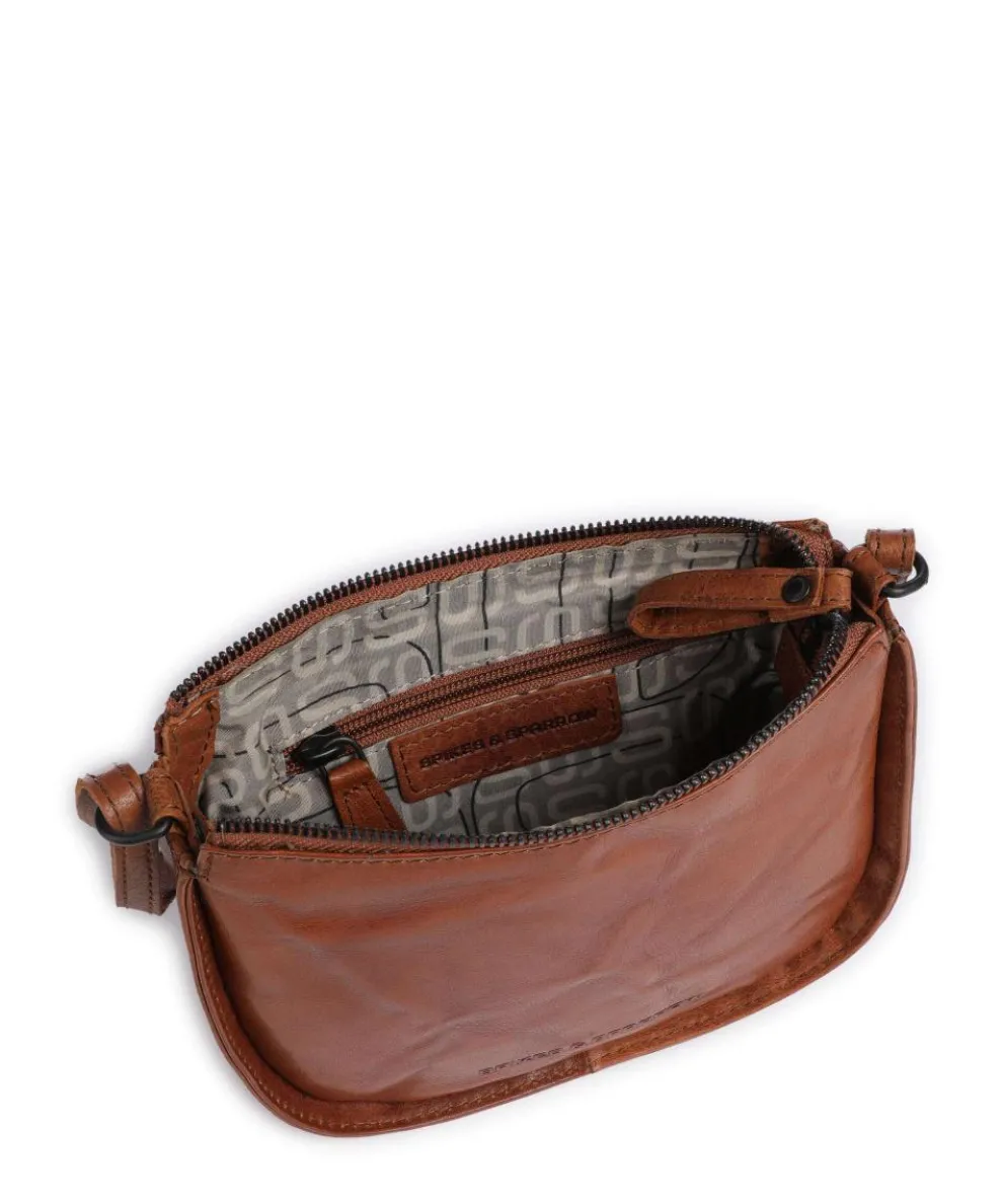 Bronco Emilie Crossbody bag grained leather brown