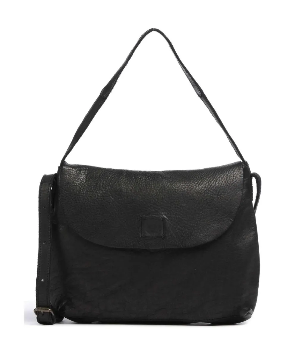 Submarine Shoulder bag grained cow leather black