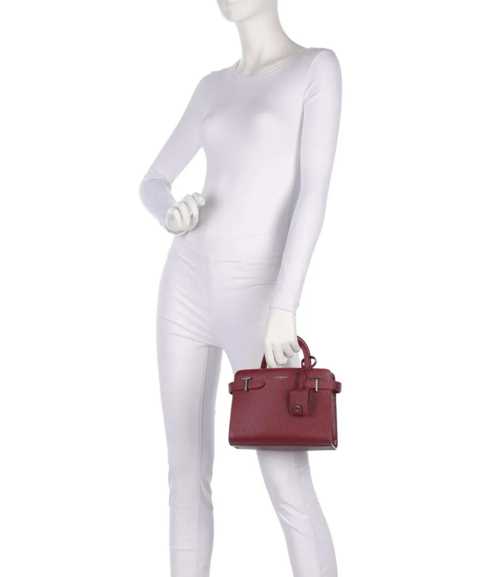 Emilie Handbag embossed cow leather dark red