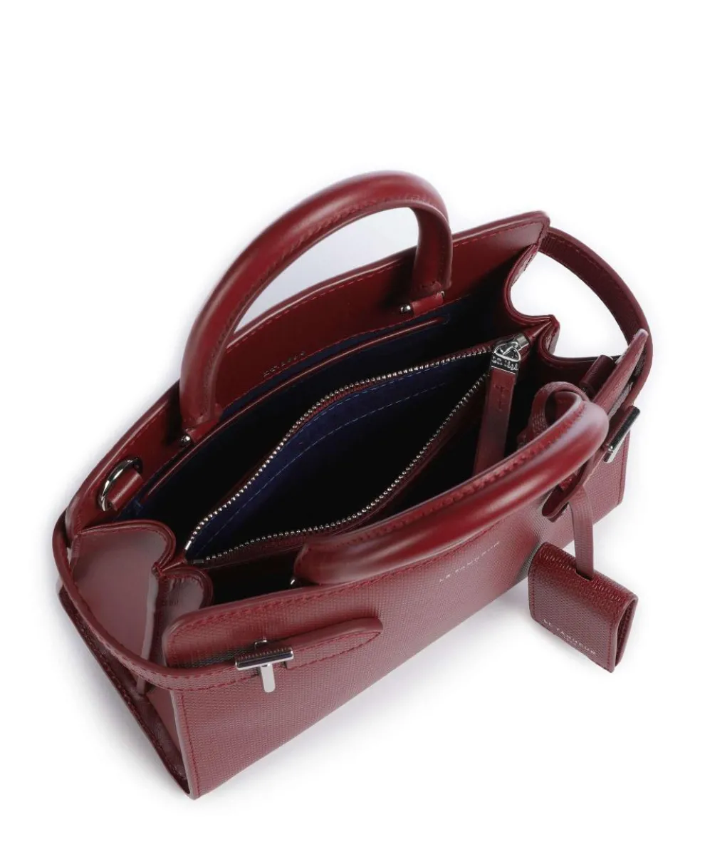 Emilie Handbag embossed cow leather dark red