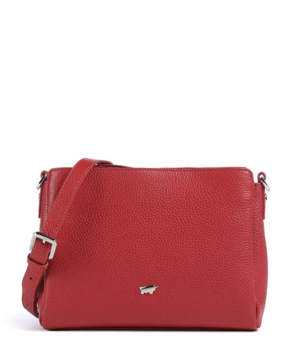 Hanna Crossbody bag grained cow leather red
