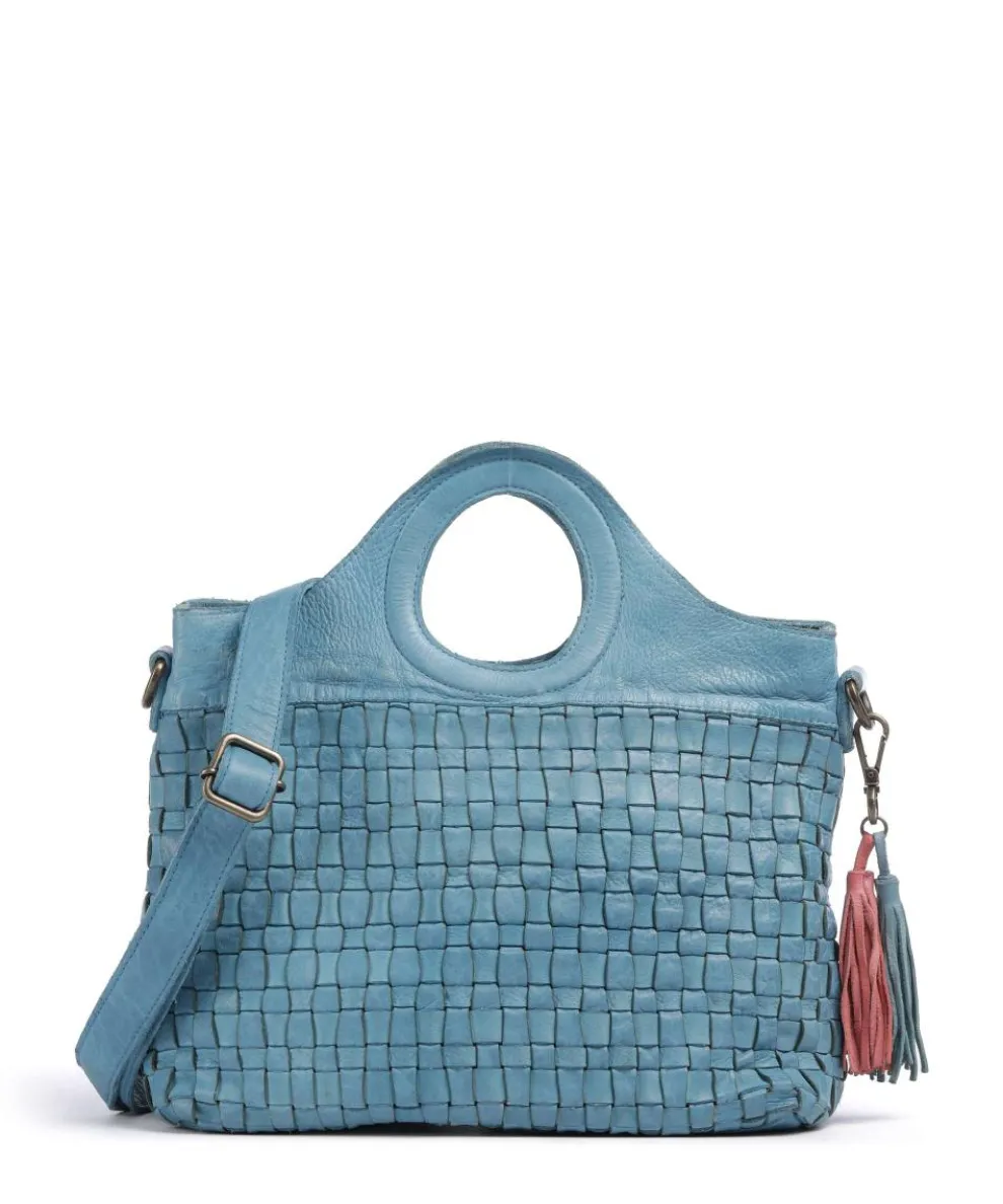Venusweg 1 Handbag grained cow leather blue