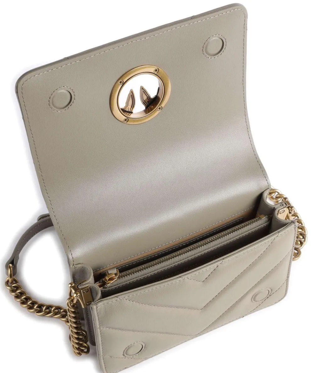 Love Click Mini Crossbody bag sheepskin leather taupe