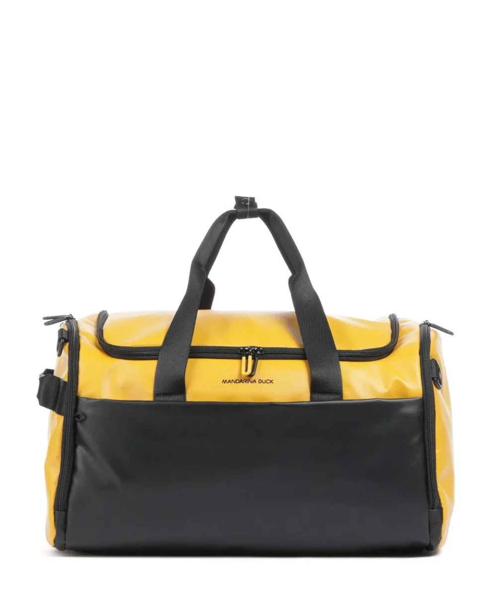 Eco Coated Weekend bag black/yellow 45 cm