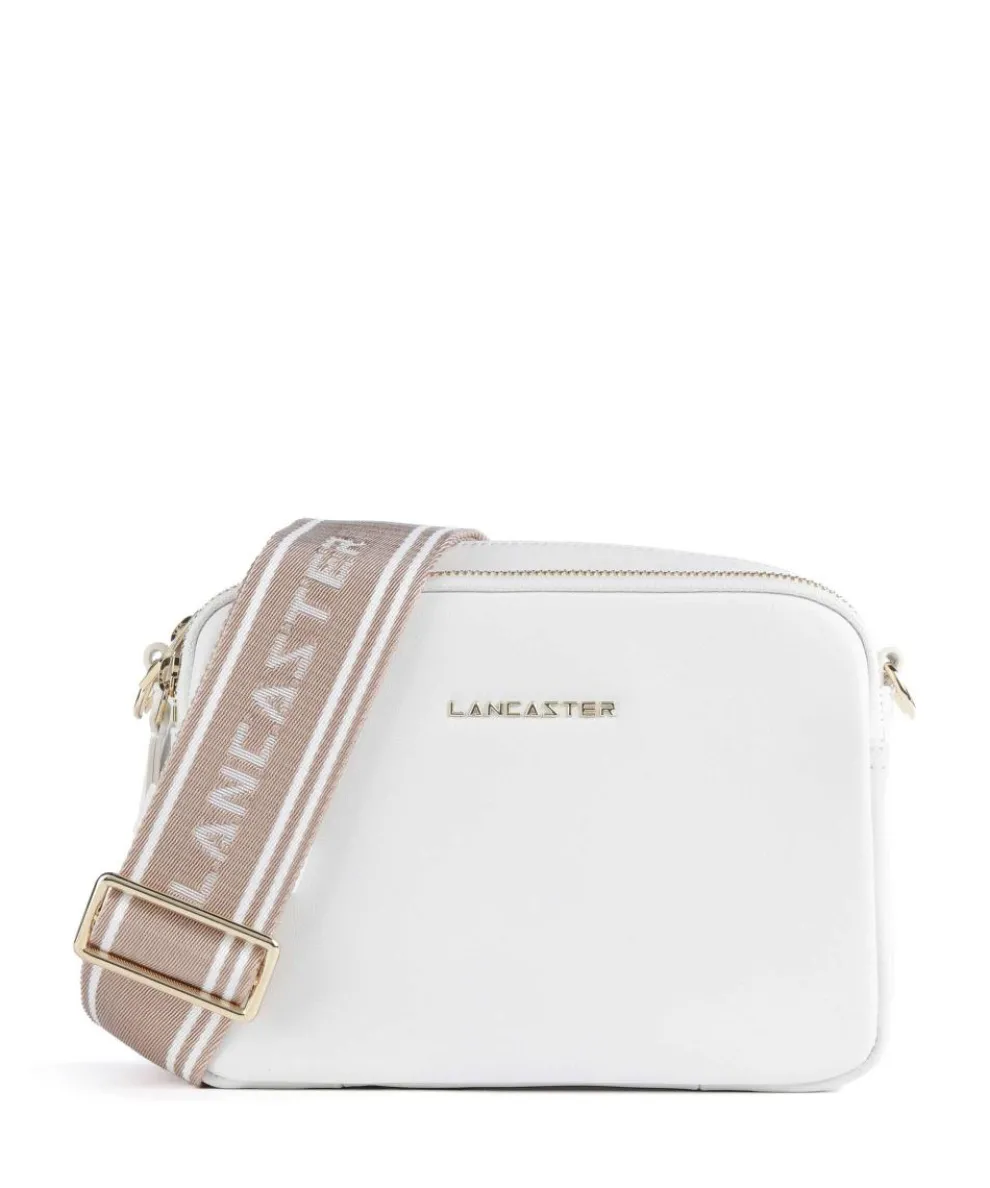 Ana Crossbody bag grained leather white