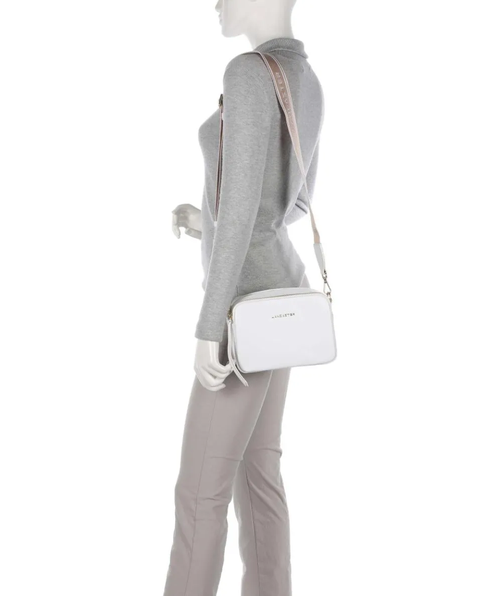 Ana Crossbody bag grained leather white