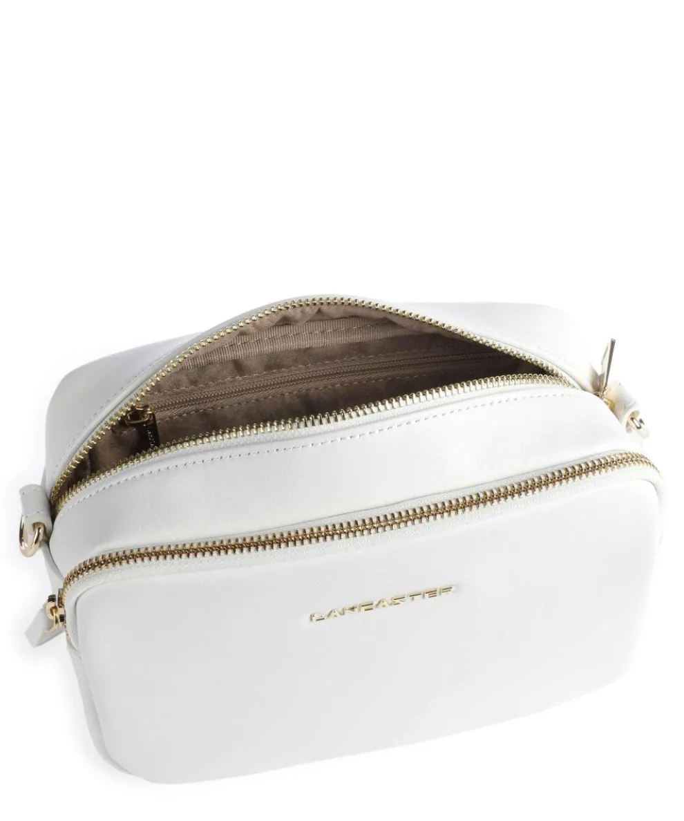 Ana Crossbody bag grained leather white