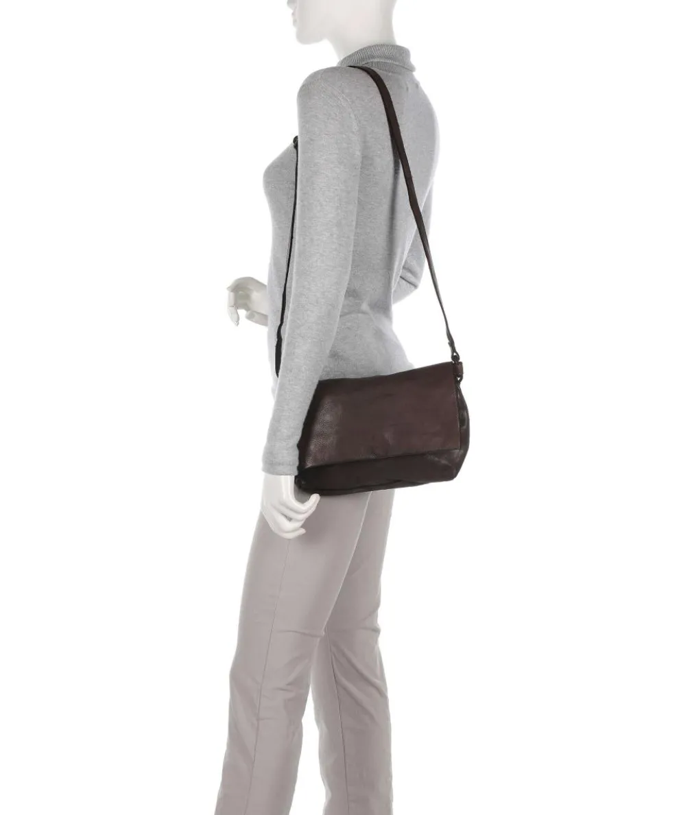 Submarine Shoulder bag fine grain cow leather dark brown