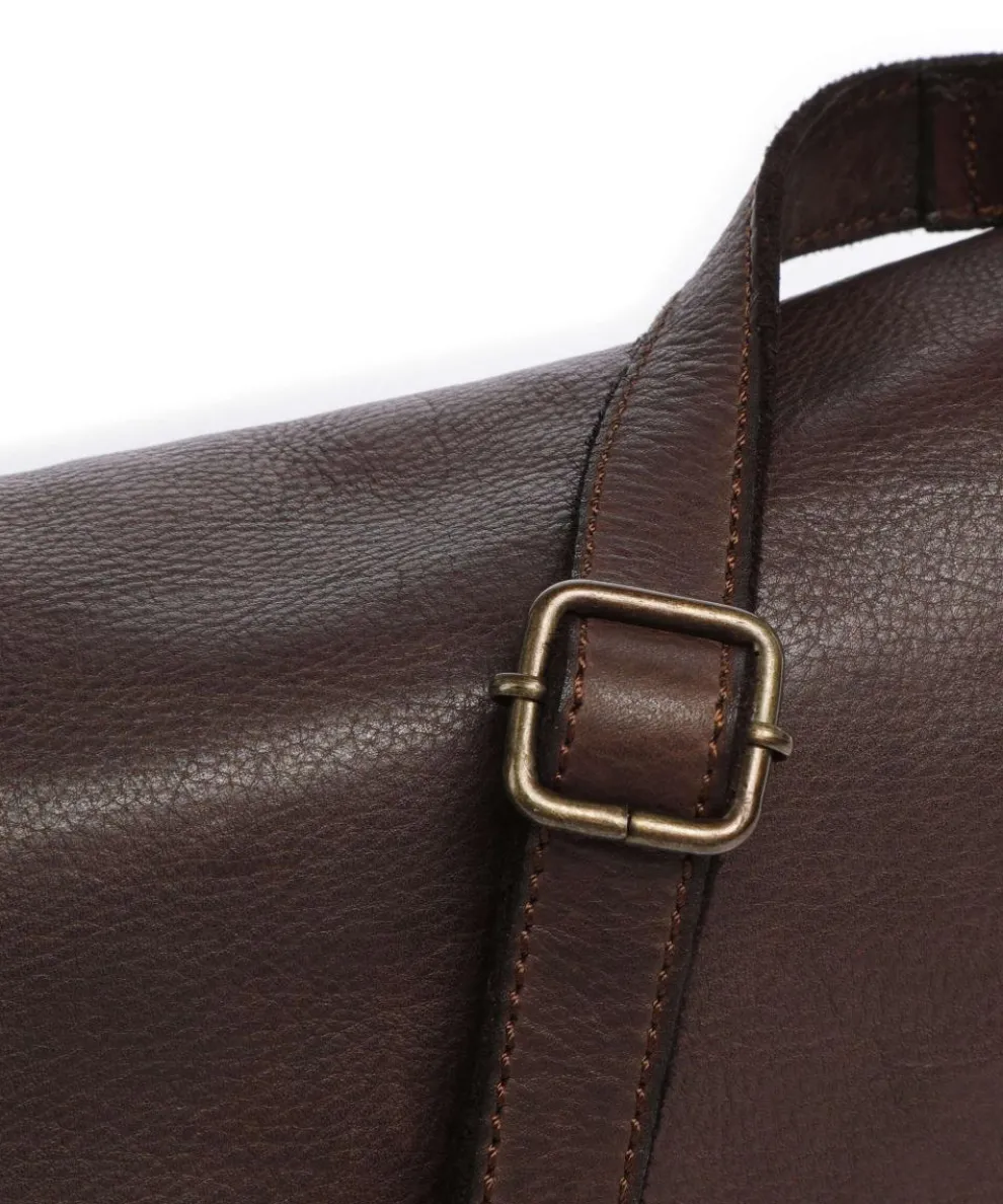 Submarine Shoulder bag fine grain cow leather dark brown