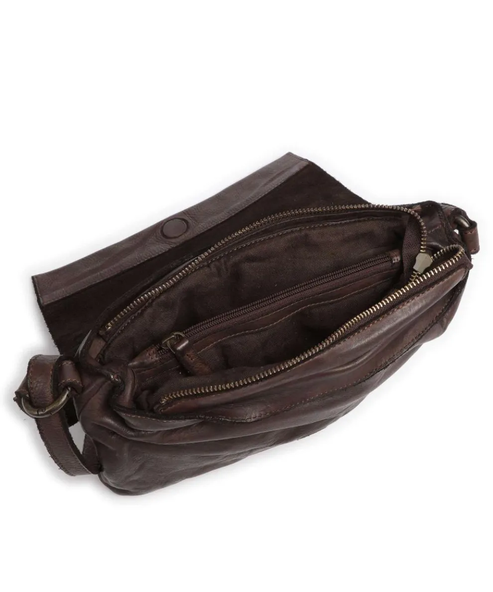 Submarine Shoulder bag fine grain cow leather dark brown