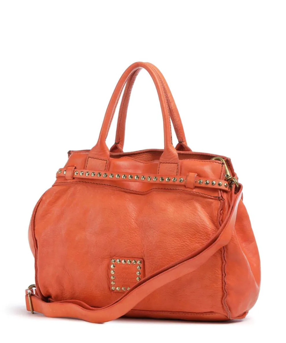 Handbag cow leather orange