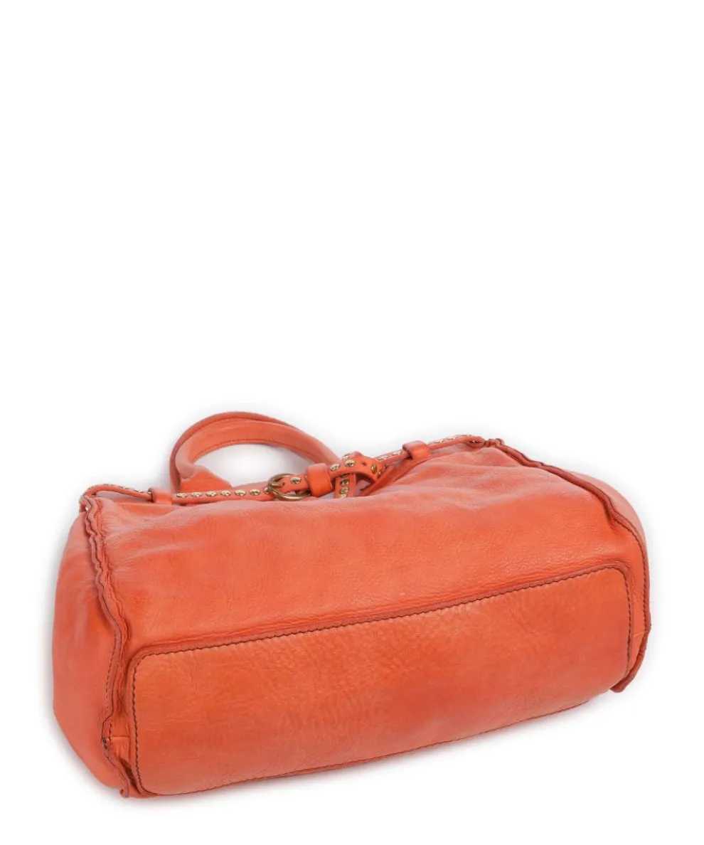 Handbag cow leather orange