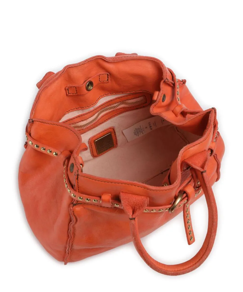 Handbag cow leather orange