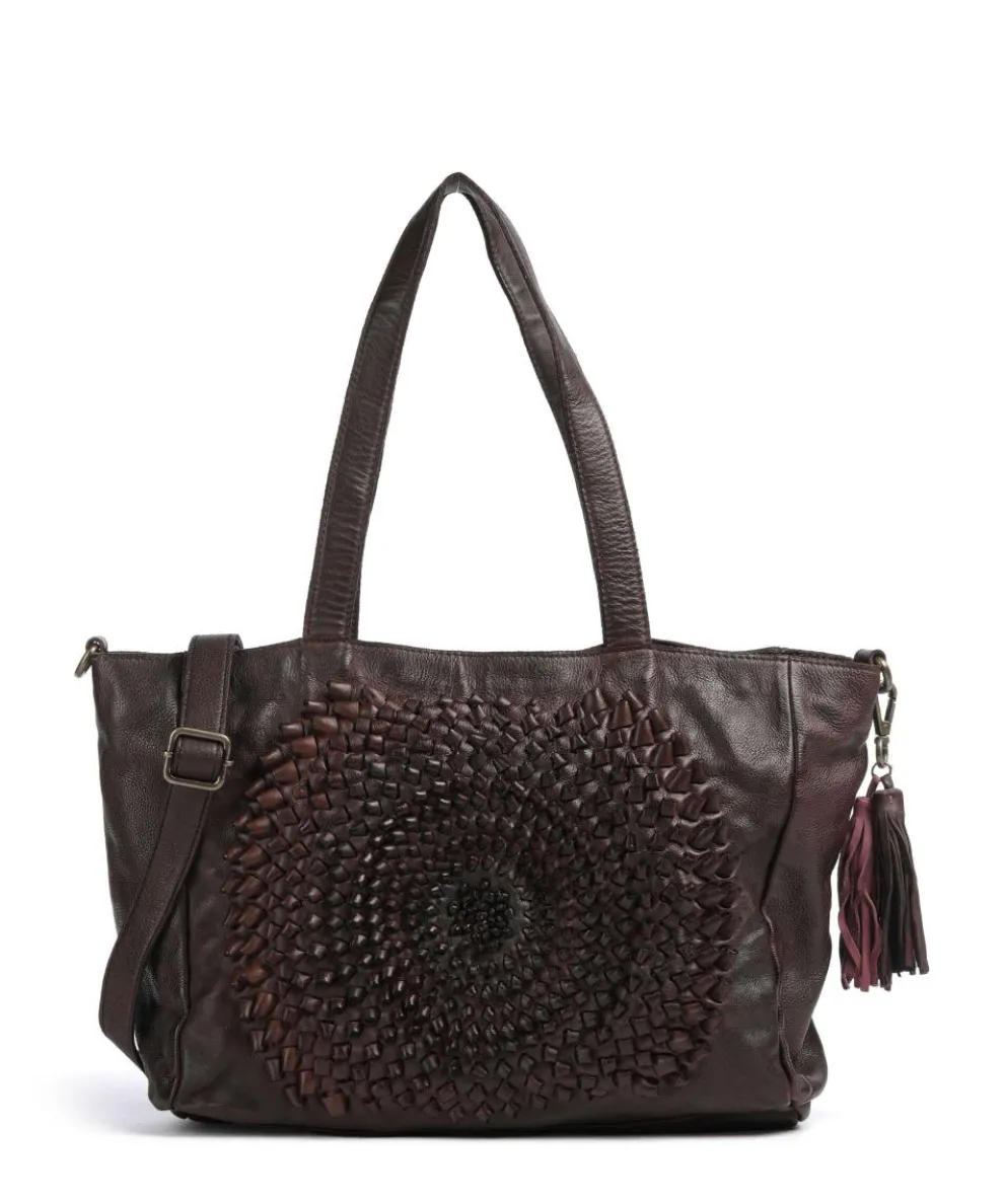 Mondweg 2 Tote bag grained cow leather mahogany