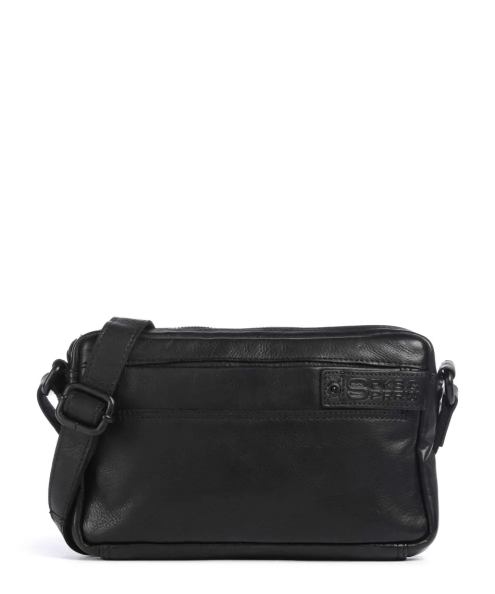 Apache Hubbert Crossbody bag fine grain leather black