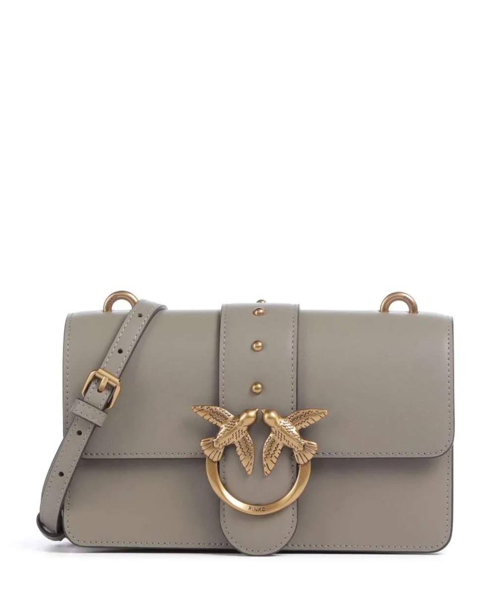 Love One Mini Crossbody bag softly grained calfskin grey