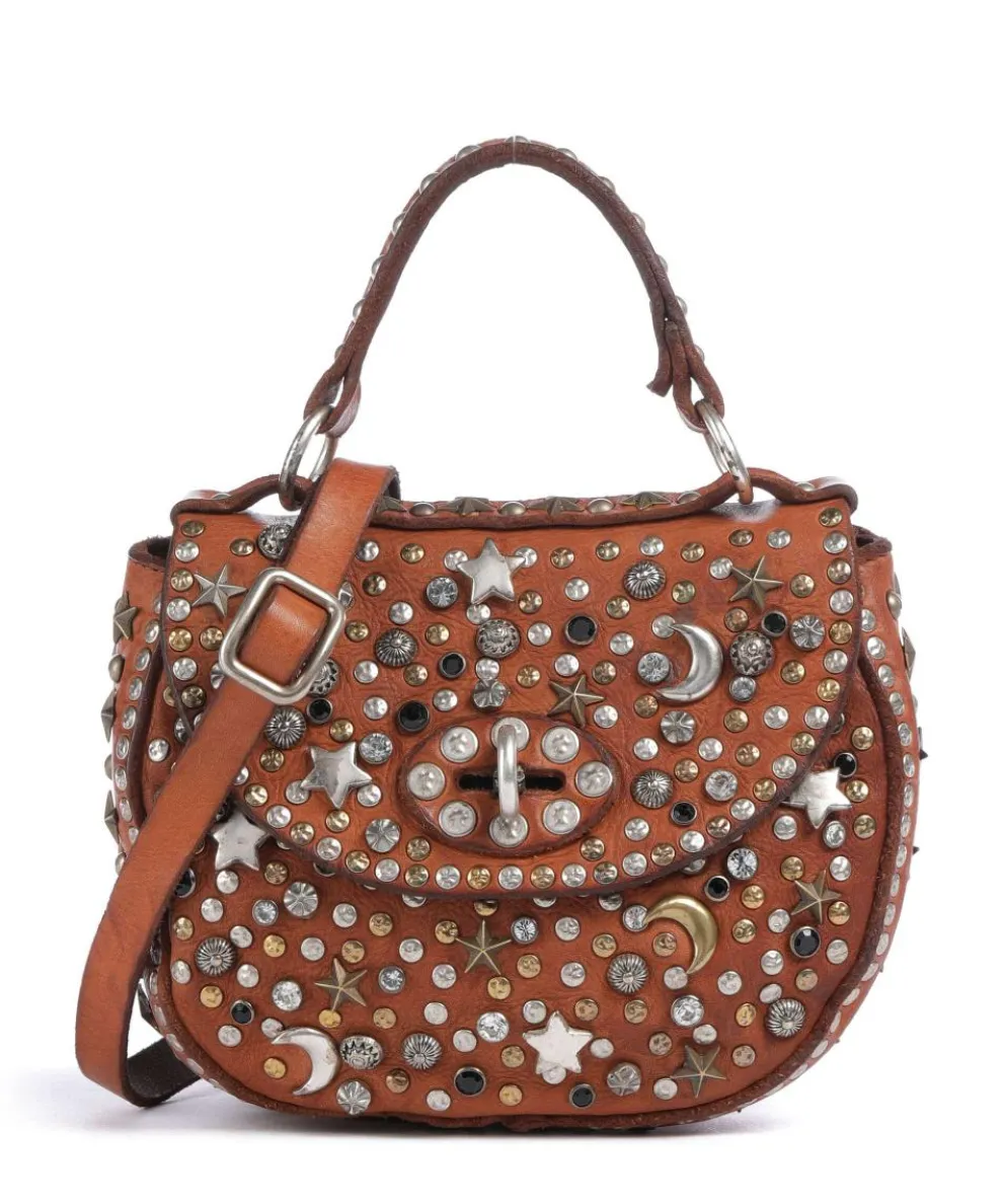 Crossbody bag cow leather brown