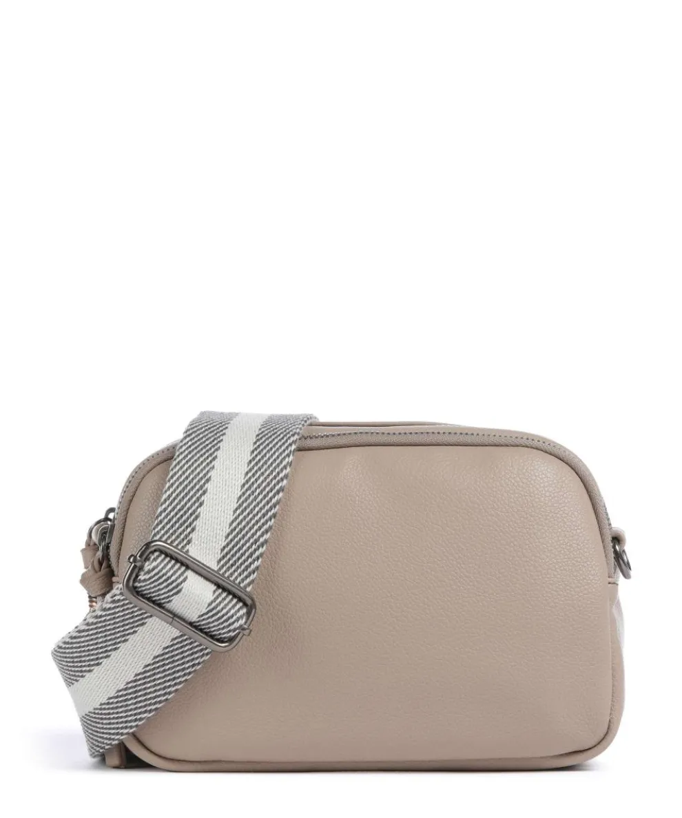 Bestie Crossbody bag recycled leather, polyurethane taupe