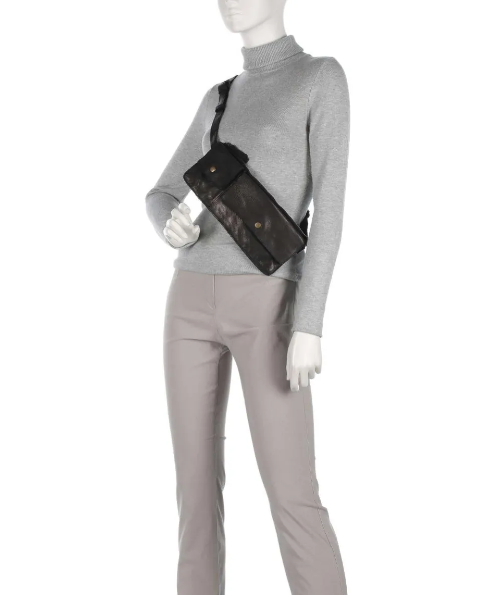 Submarine Fanny pack fine grain cow leather black