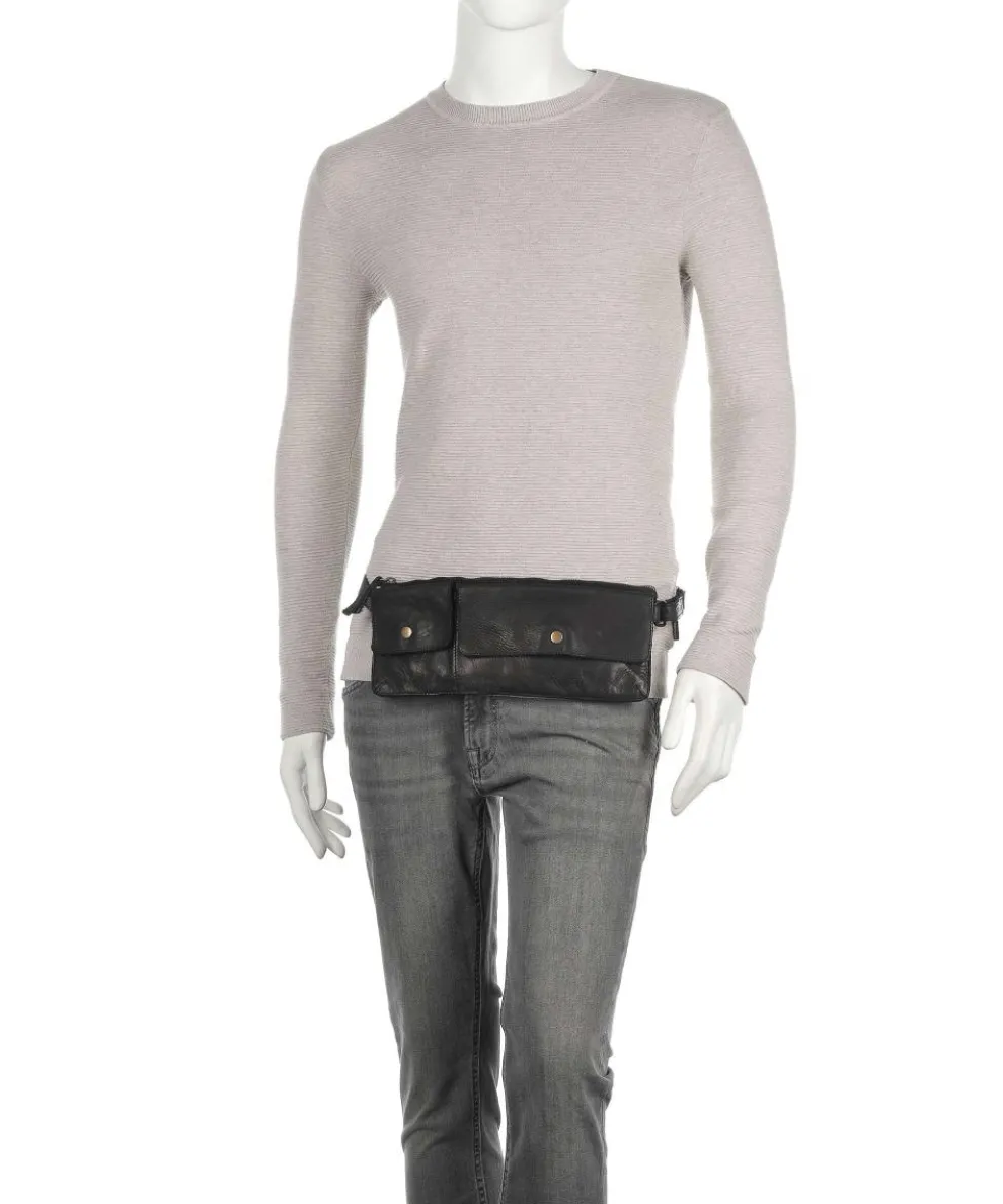 Submarine Fanny pack fine grain cow leather black