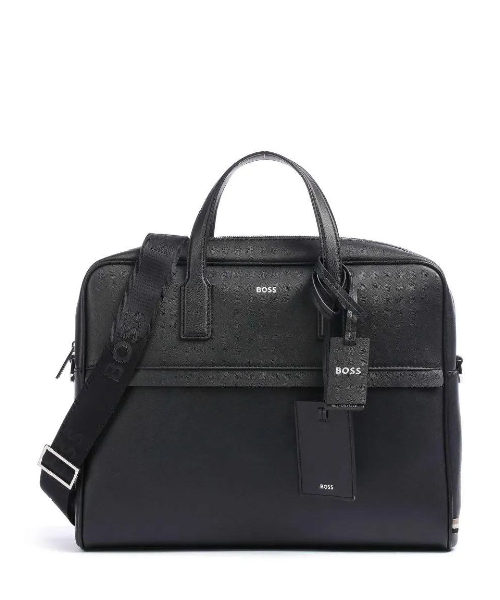 Zair Briefcase 15″ bonded leather black